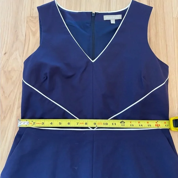 Banana Republic Women’s Navy Sheath Dress Sz 14 Preppy Career - Picture 9 of 11